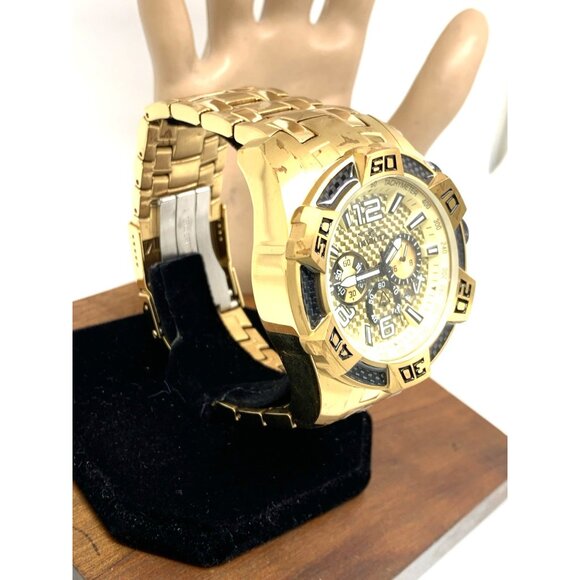 Invicta Men's Watch 25854 Pro Diver Quartz Gold Dial Chronograph Stainless Steel - Picture 14 of 14